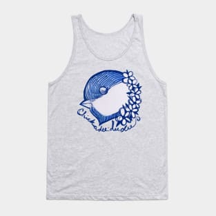 Chickadee Dee Dee Dee Bird Call Tank Top